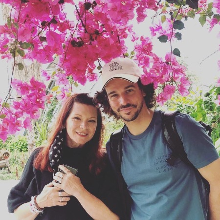 Finty Willaims with her romantic partner Joseph Timms. 